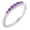 14K White Amethyst Stackable Ring Ref. 14279490