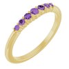 14K Yellow Amethyst Stackable Ring Ref. 14279501