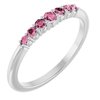 14K White Pink Tourmaline Stackable Ring Ref. 14279497