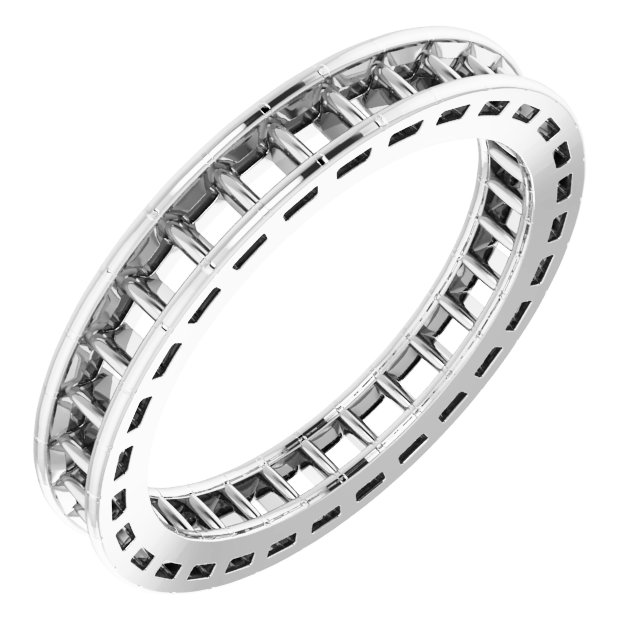 Scalloped Channel-Set Eternity Band