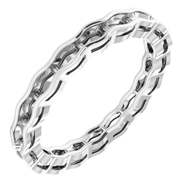 Scalloped Channel-Set Eternity Band