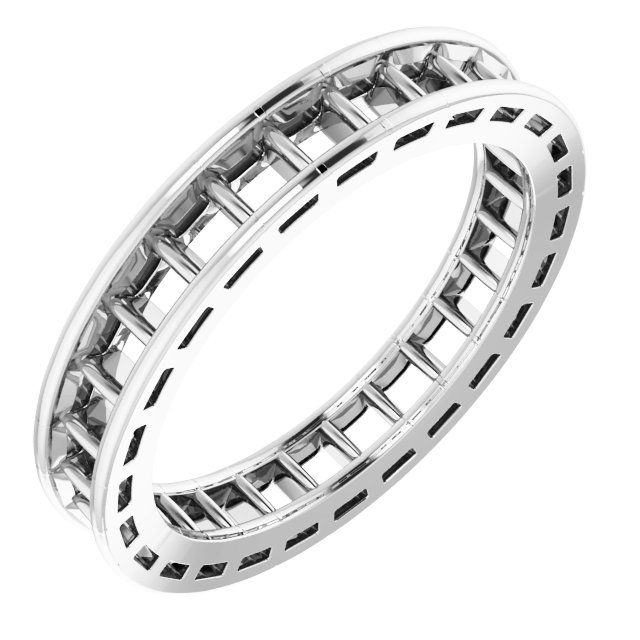 Scalloped Channel-Set Eternity Band