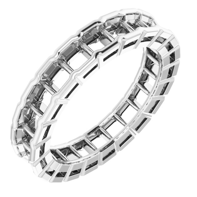Scalloped Channel-Set Eternity Band