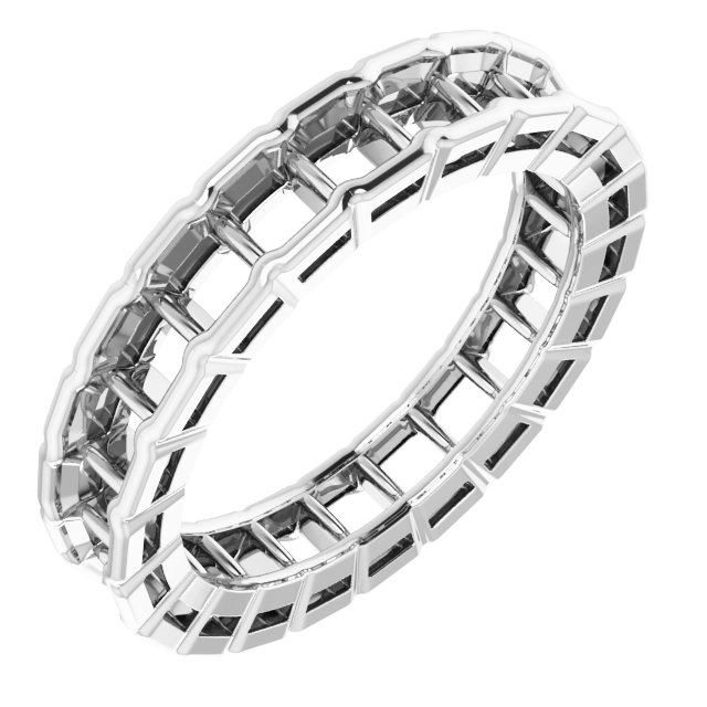 Scalloped Channel-Set Eternity Band