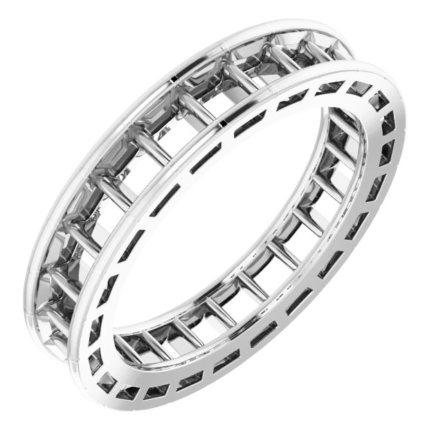Scalloped Channel-Set Eternity Band