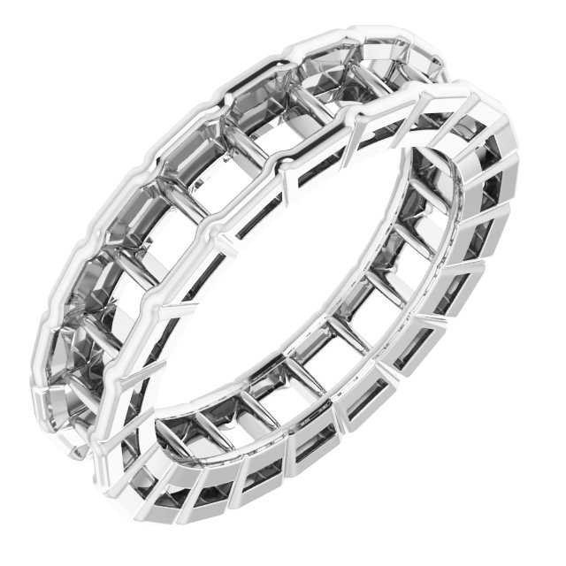 14K White 3 CTW Diamond Eternity Band Ref 14532949