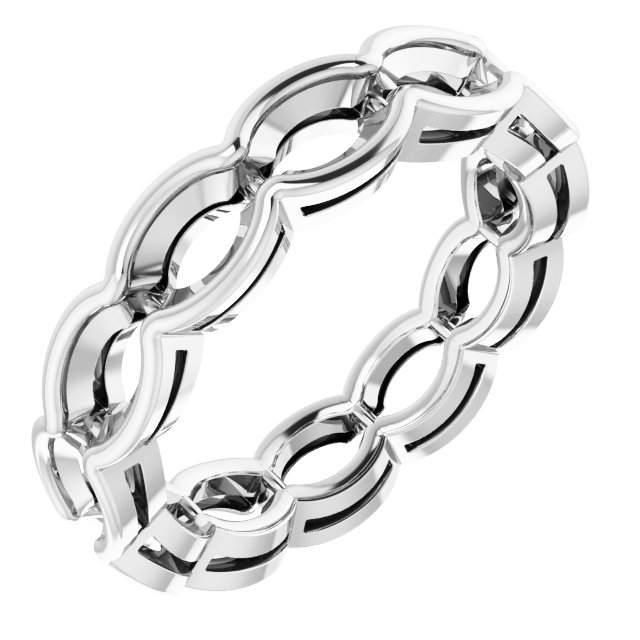 Scalloped Channel-Set Eternity Band
