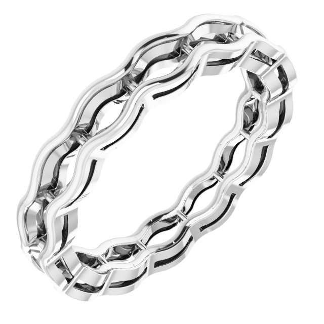 Scalloped Channel-Set Eternity Band