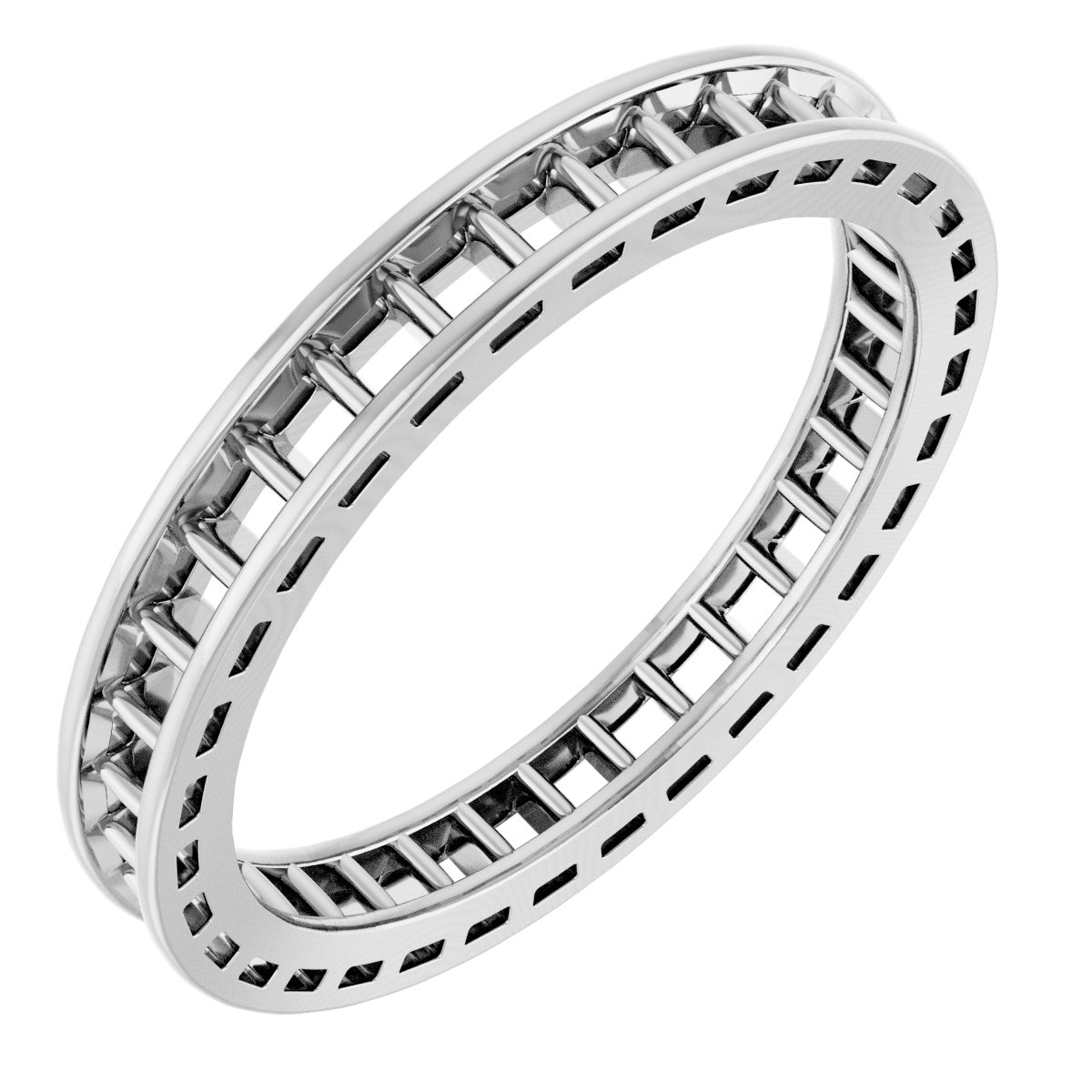 Scalloped Channel-Set Eternity Band
