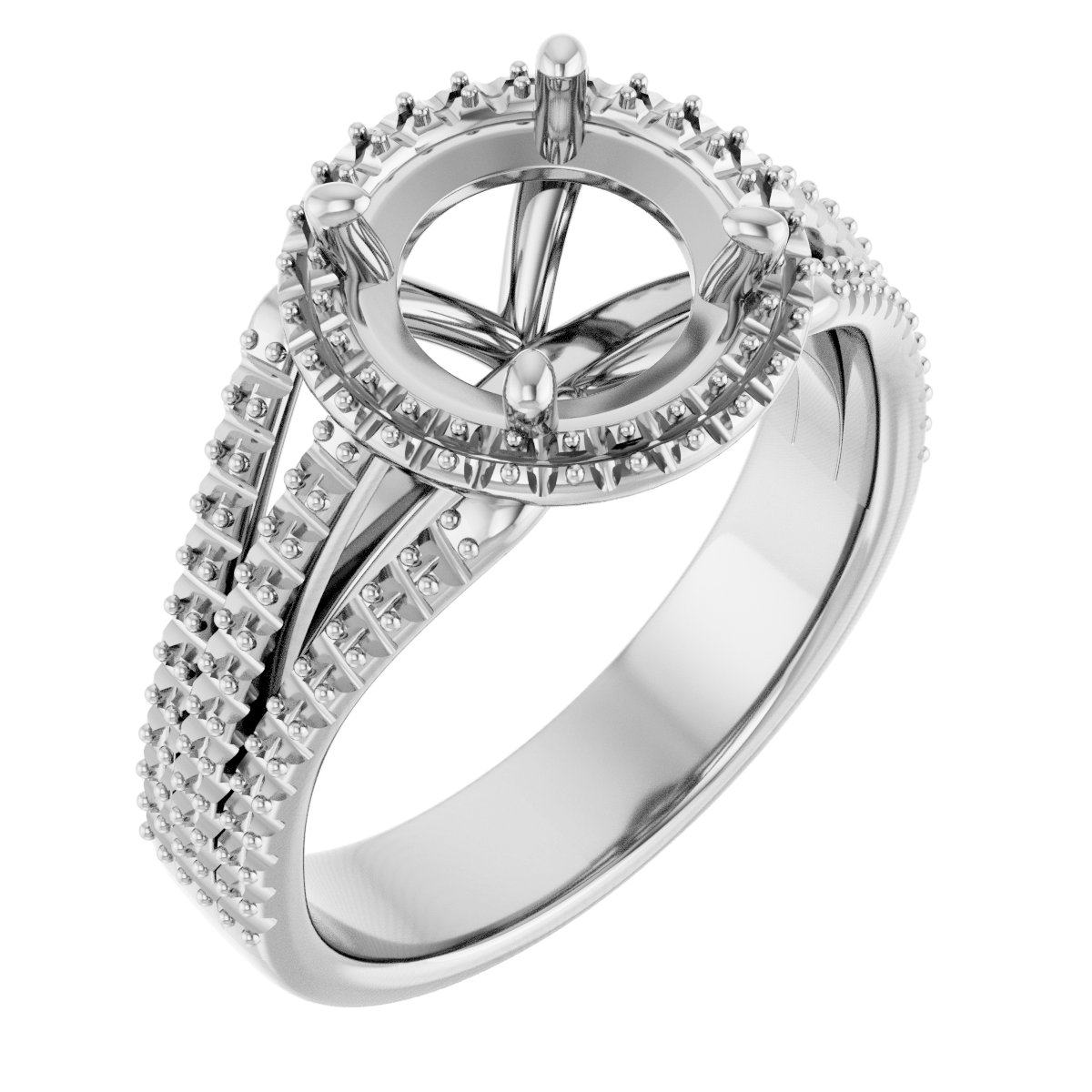 Halo-Style Engagement Ring