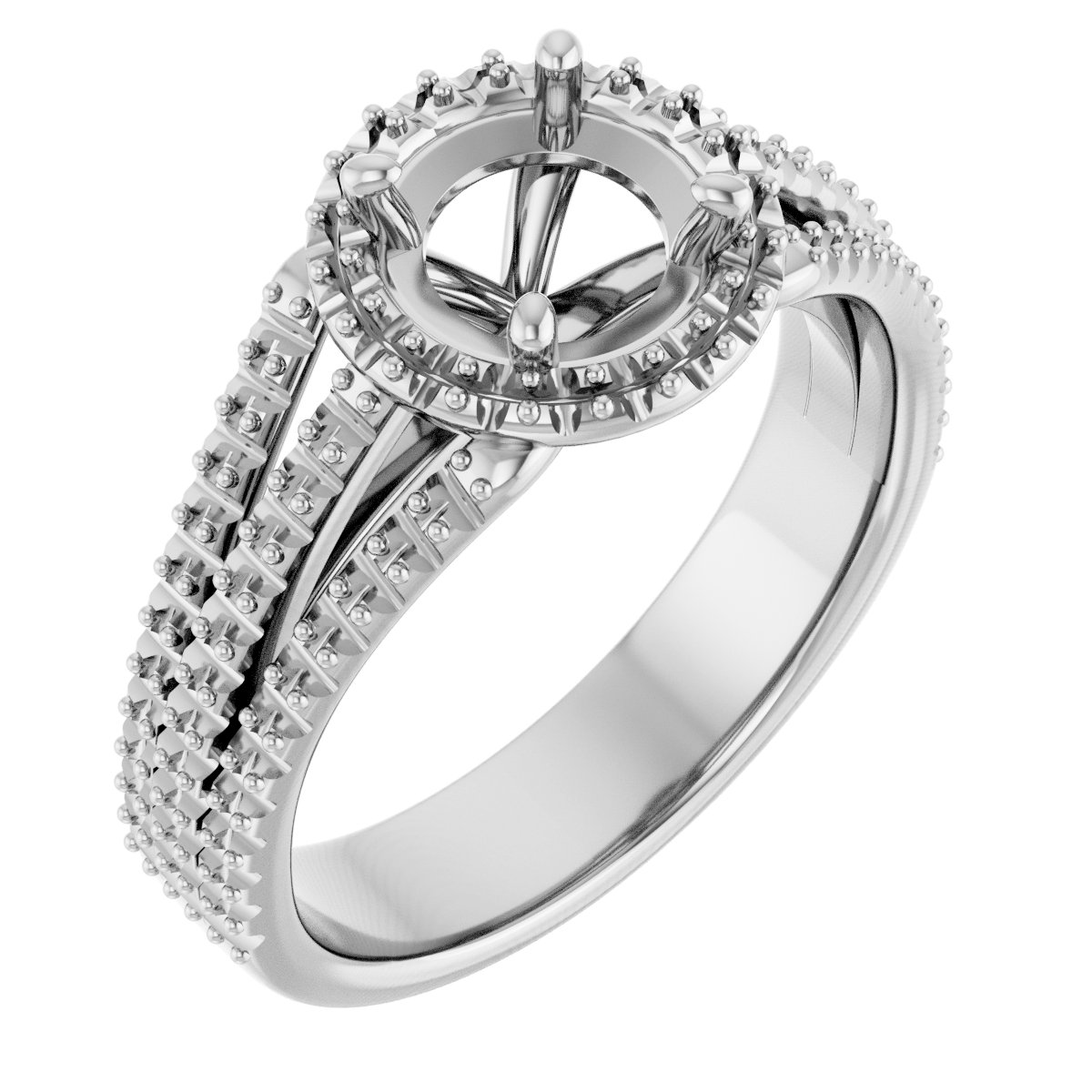 Halo-Style Engagement Ring