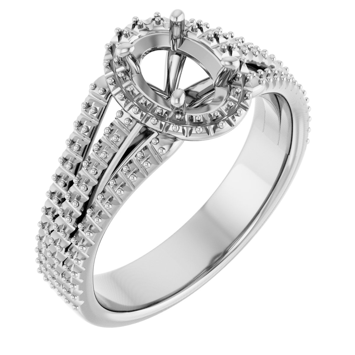 Halo-Style Engagement Ring