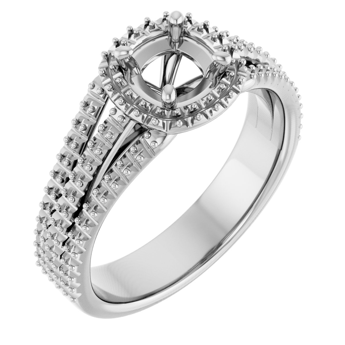 Halo-Style Engagement Ring