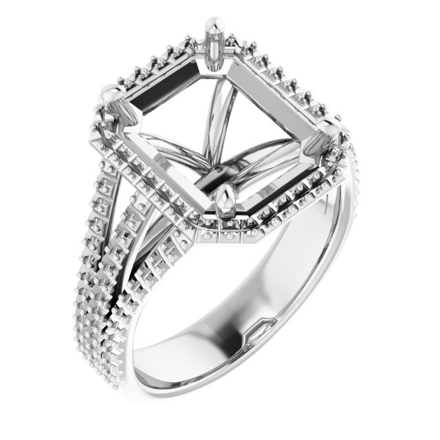 Halo-Style Engagement Ring