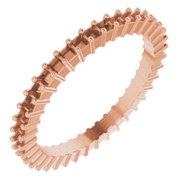 Shared-Prong Eternity Band
