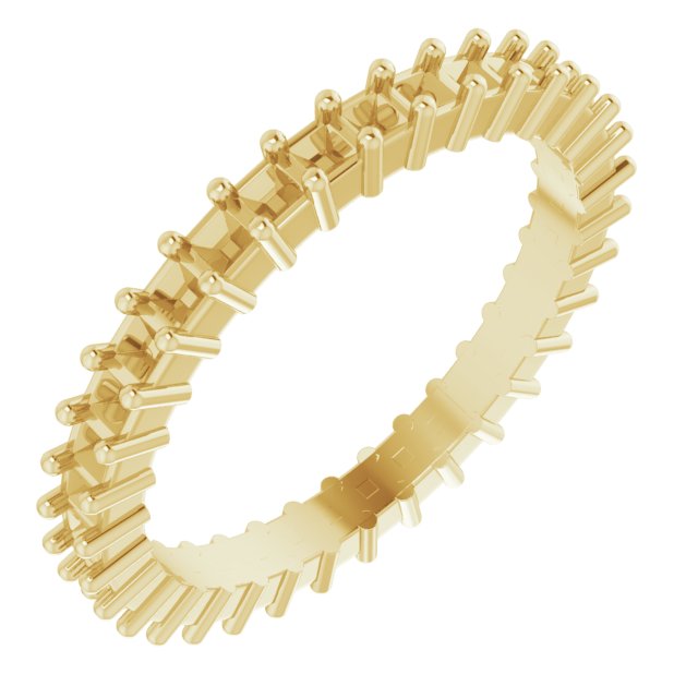 Shared-Prong Eternity Band
