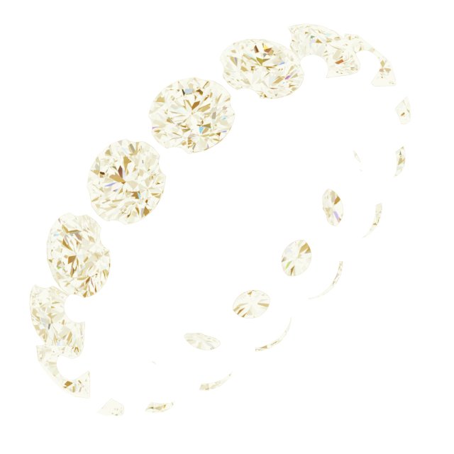 Shared-Prong Eternity Band