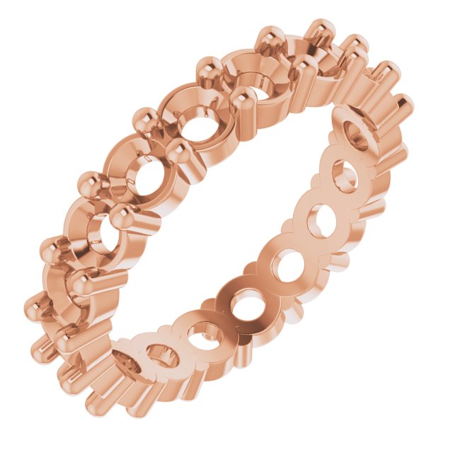Shared-Prong Eternity Band