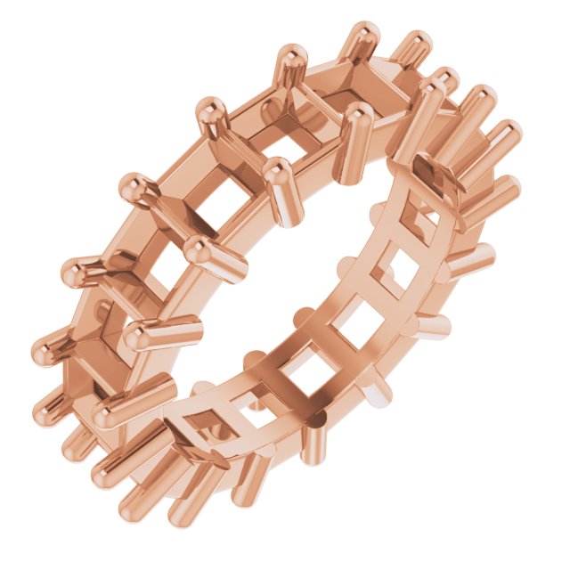 Shared-Prong Eternity Band