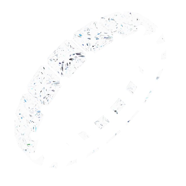 Shared-Prong Eternity Band