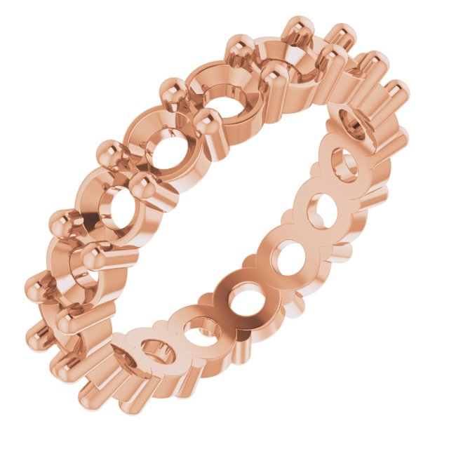 Shared-Prong Eternity Band
