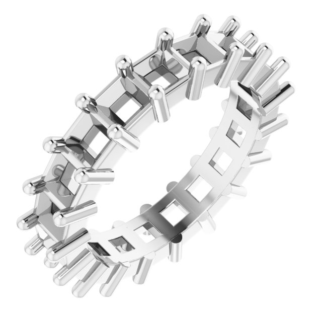 Shared-Prong Eternity Band
