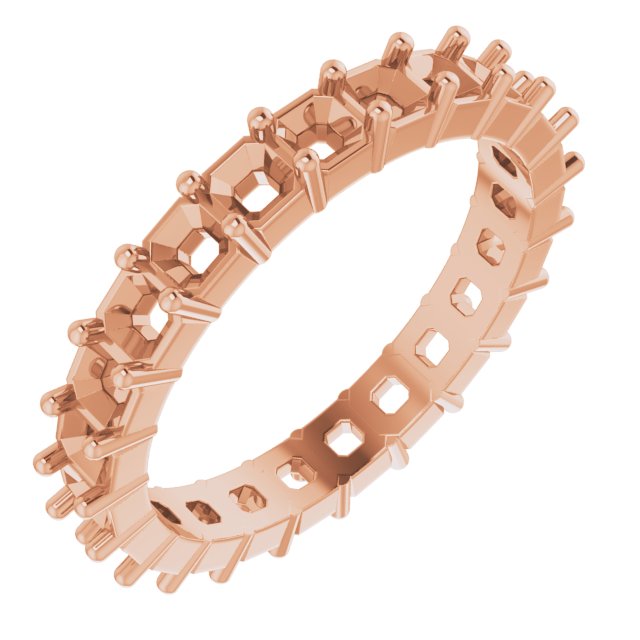 Shared-Prong Eternity Band