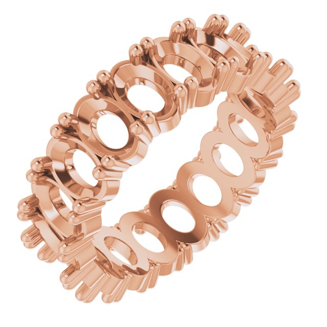 Shared-Prong Eternity Band