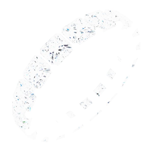 Shared-Prong Eternity Band