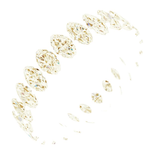 Shared-Prong Eternity Band