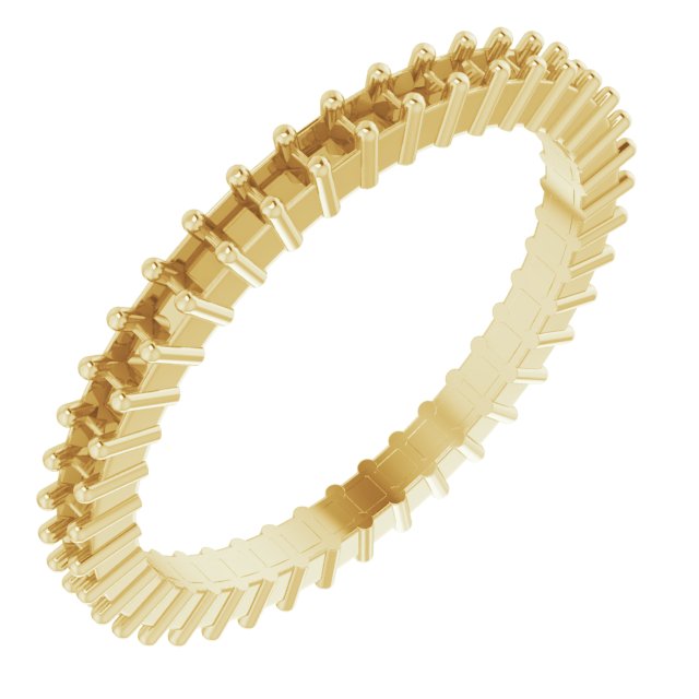 Shared-Prong Eternity Band