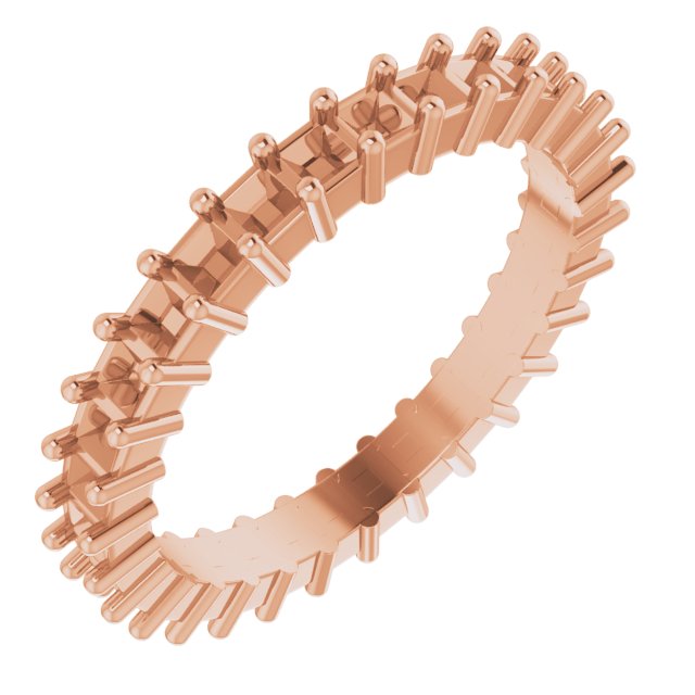Shared-Prong Eternity Band