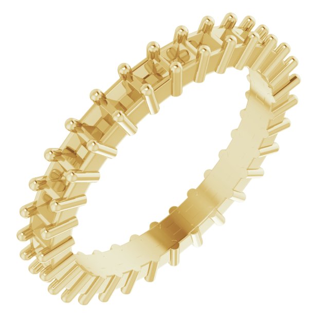 Shared-Prong Eternity Band