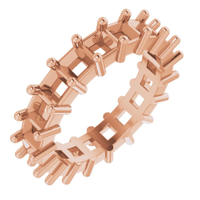 Shared-Prong Eternity Band