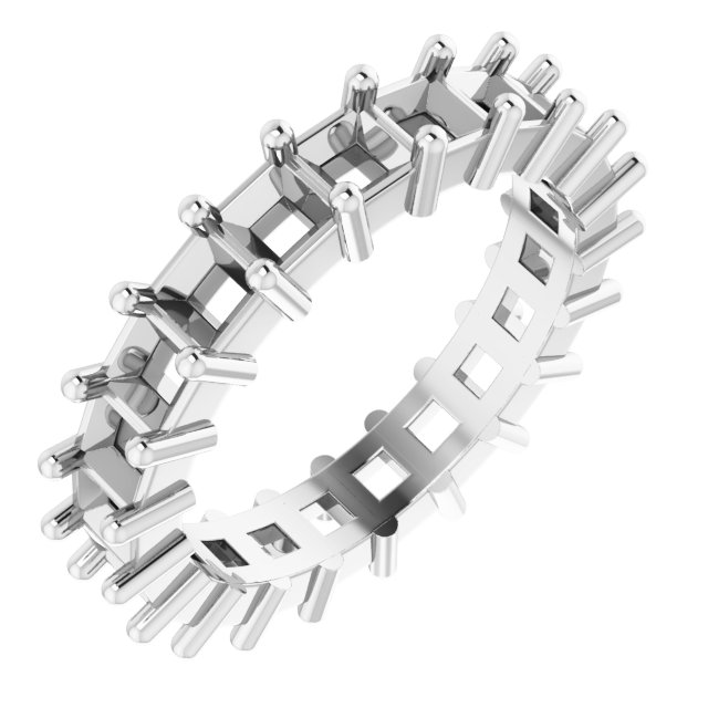 Shared-Prong Eternity Band