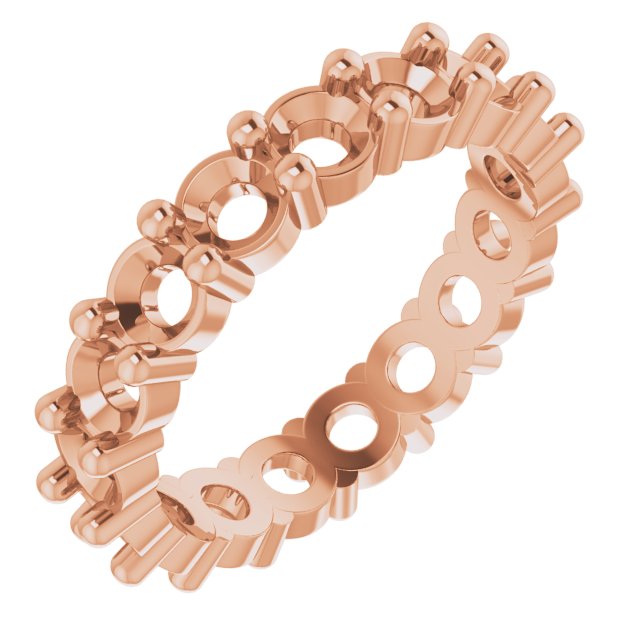 Shared-Prong Eternity Band