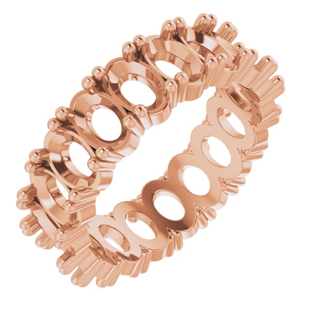 Shared-Prong Eternity Band