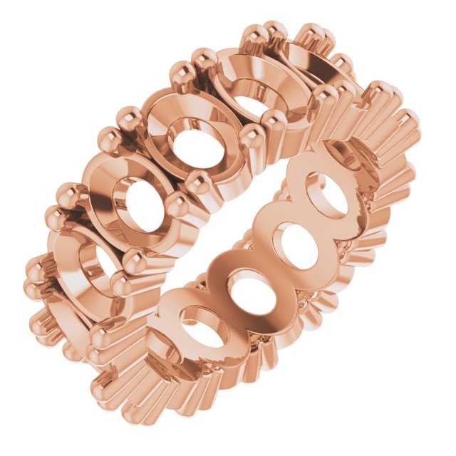 Shared-Prong Eternity Band