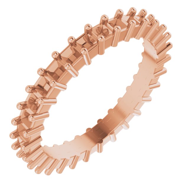 Shared-Prong Eternity Band