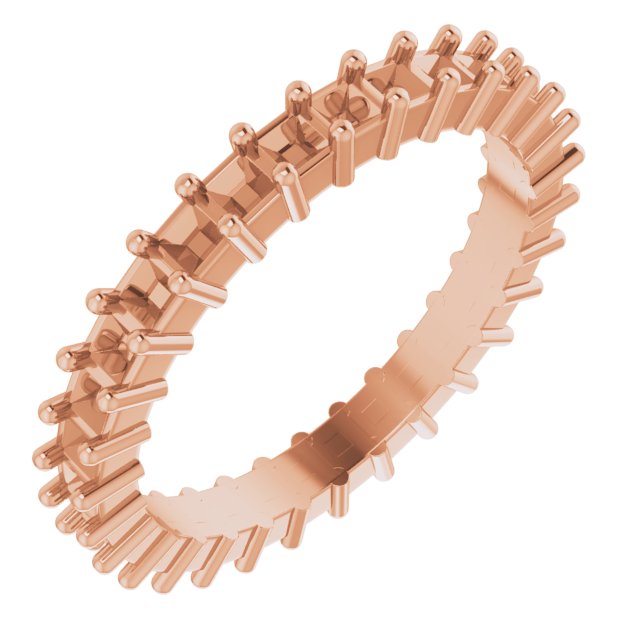 Shared-Prong Eternity Band