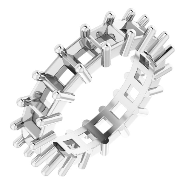 Shared-Prong Eternity Band