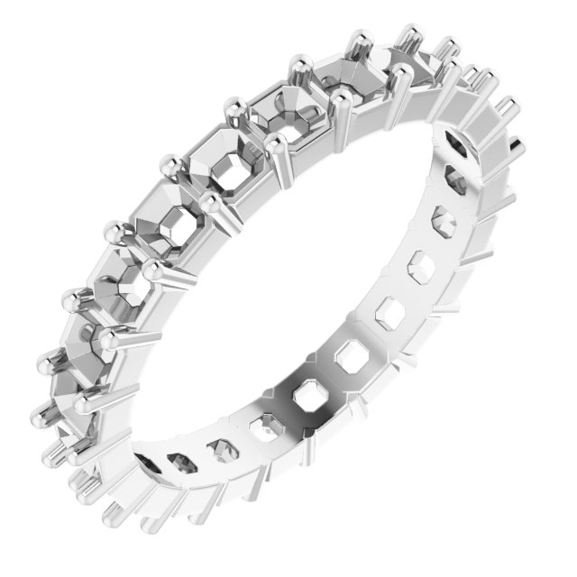 Shared-Prong Eternity Band