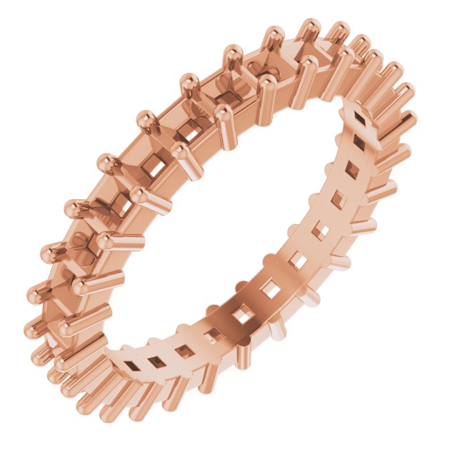 Shared-Prong Eternity Band