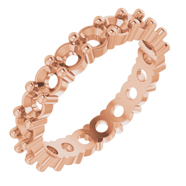 Shared-Prong Eternity Band
