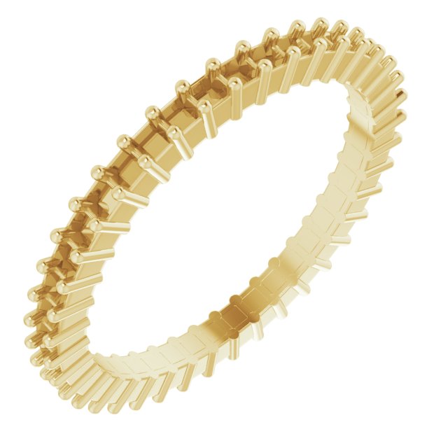 Shared-Prong Eternity Band