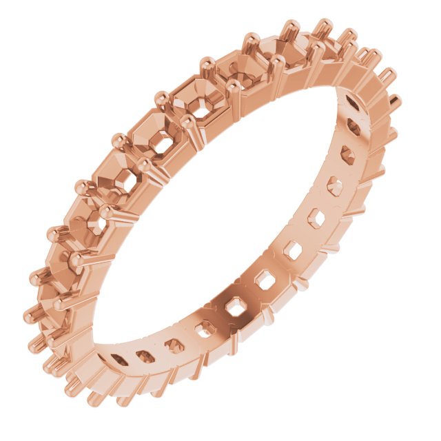 Shared-Prong Eternity Band