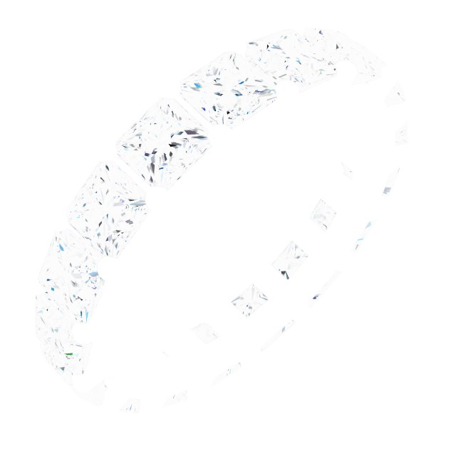 Shared-Prong Eternity Band