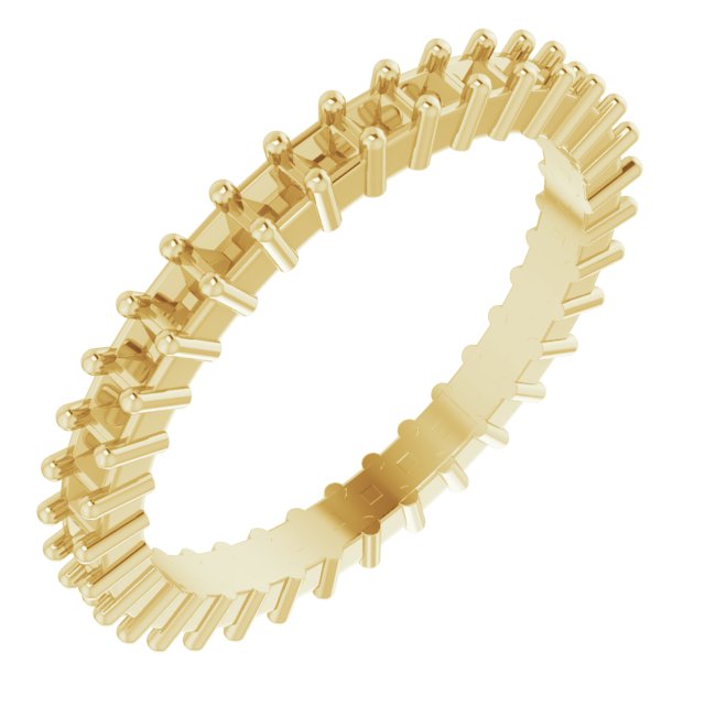 Shared-Prong Eternity Band
