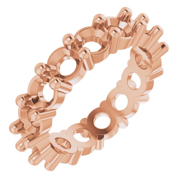 Shared-Prong Eternity Band