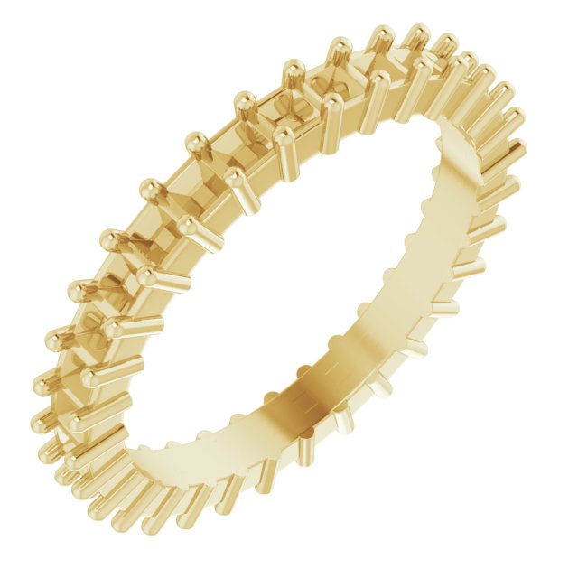 Shared-Prong Eternity Band